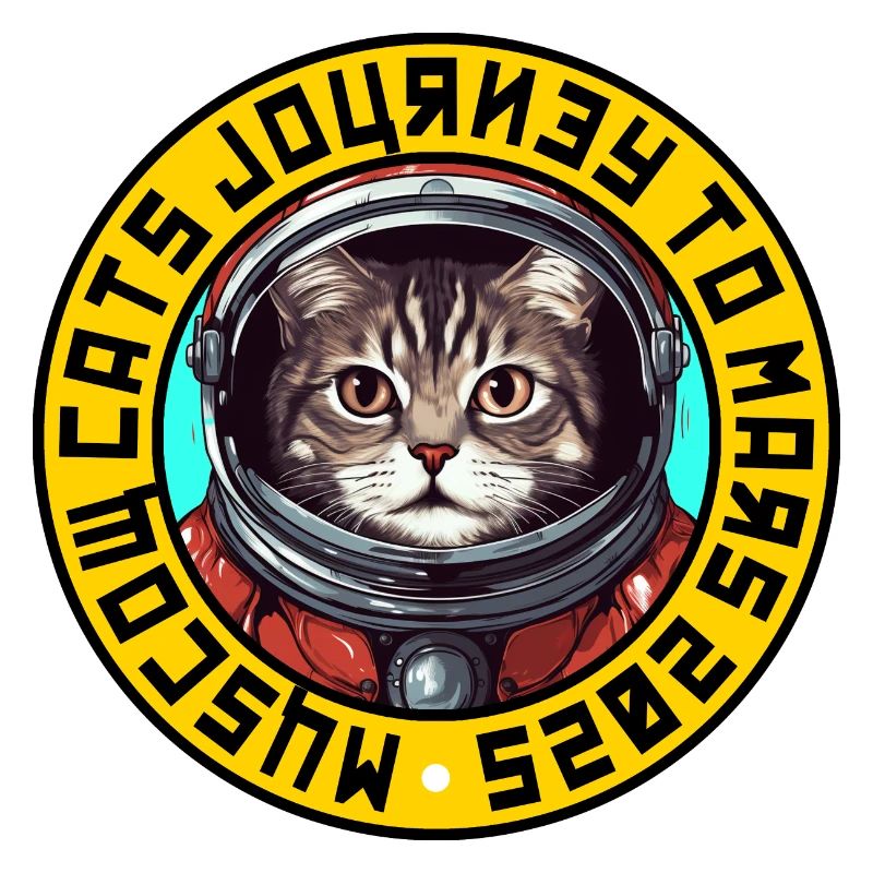 Logo du chat astronaute 3 - soviétique
