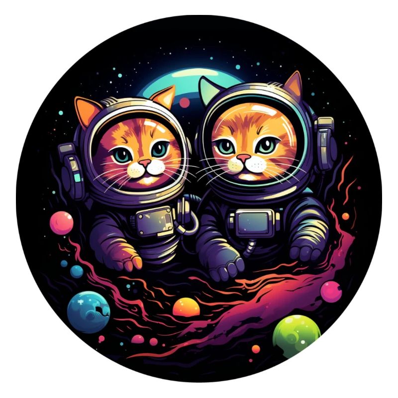 Chats dans l’espace: aventures galactiques avec Paw