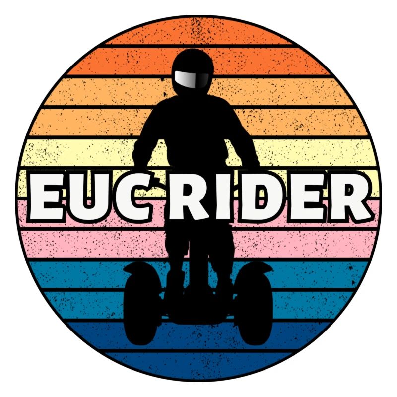 Elektrischer Einradfahrer. EUC-Reiter