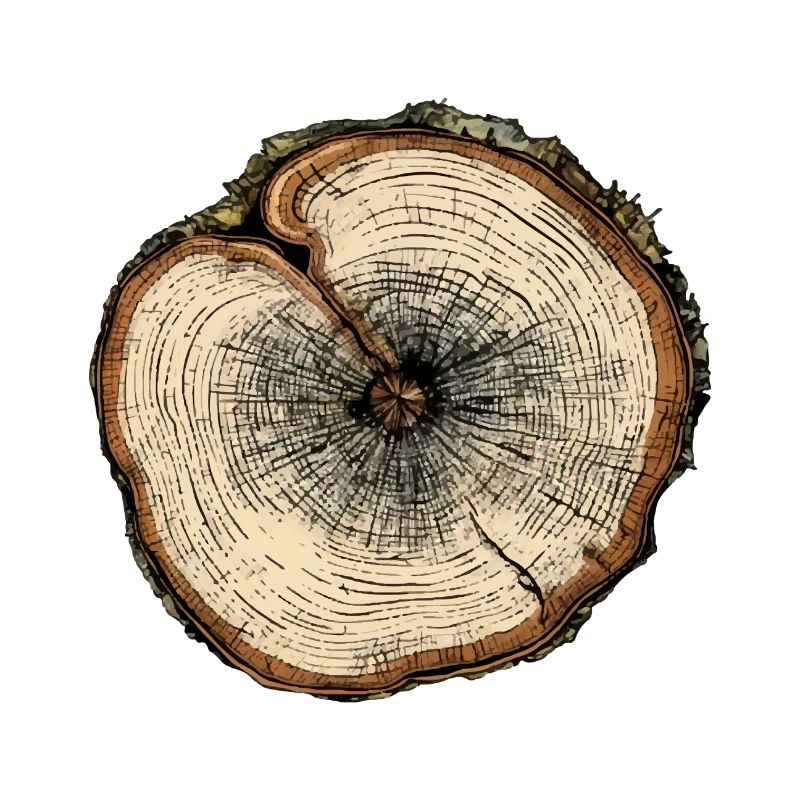Coupe transversale d' arbre n°2