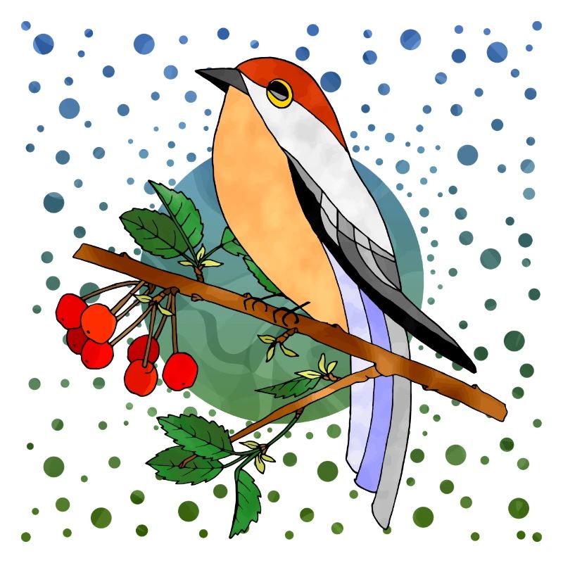 Bunter Vogel