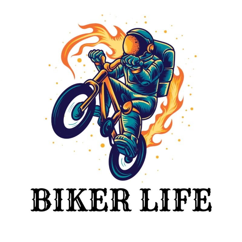 Kosmischer Biker