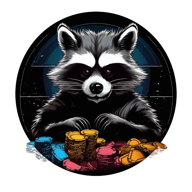 Waschbär Poker ALL IN