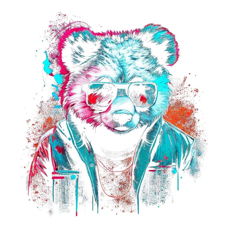 Cyberpunk panda