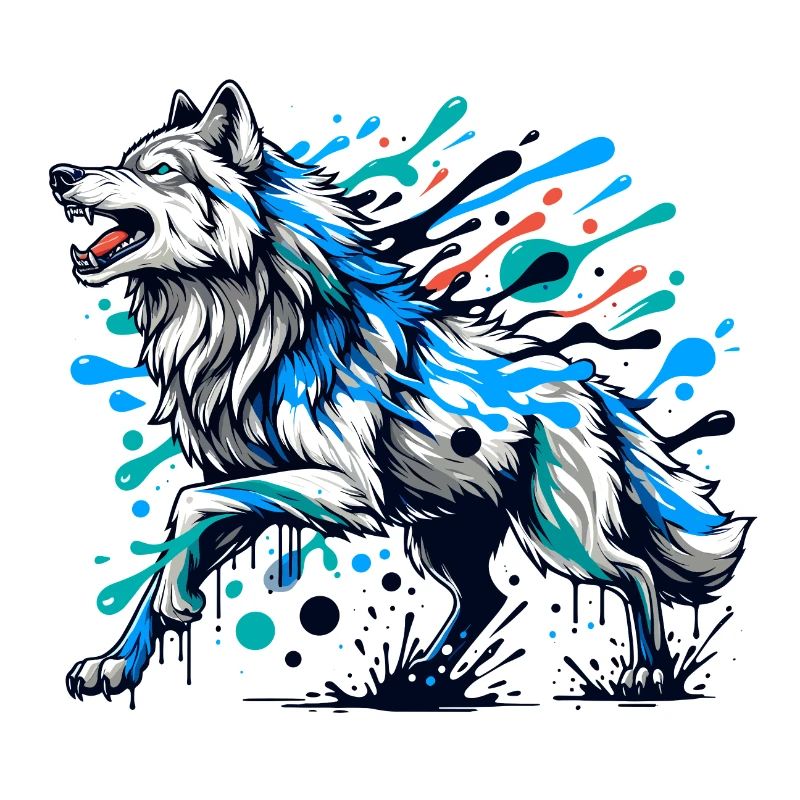 Wunderschöner Wolf