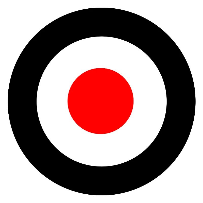Mod Target Rondell schwarz rot