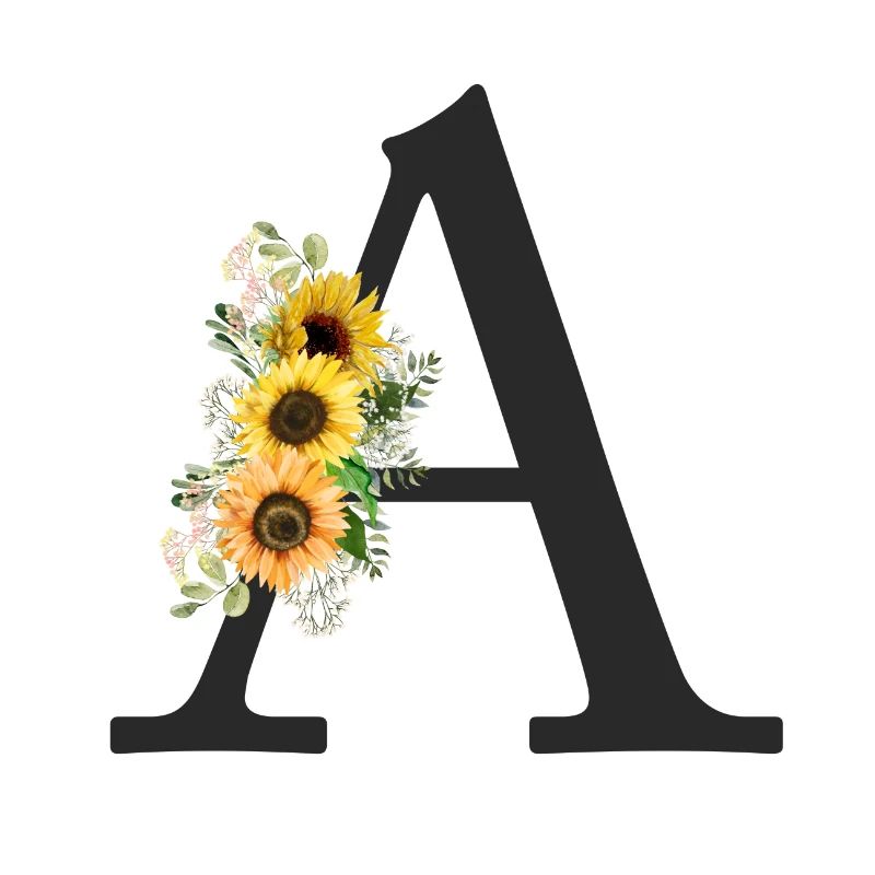 A Monogram Sunflowers