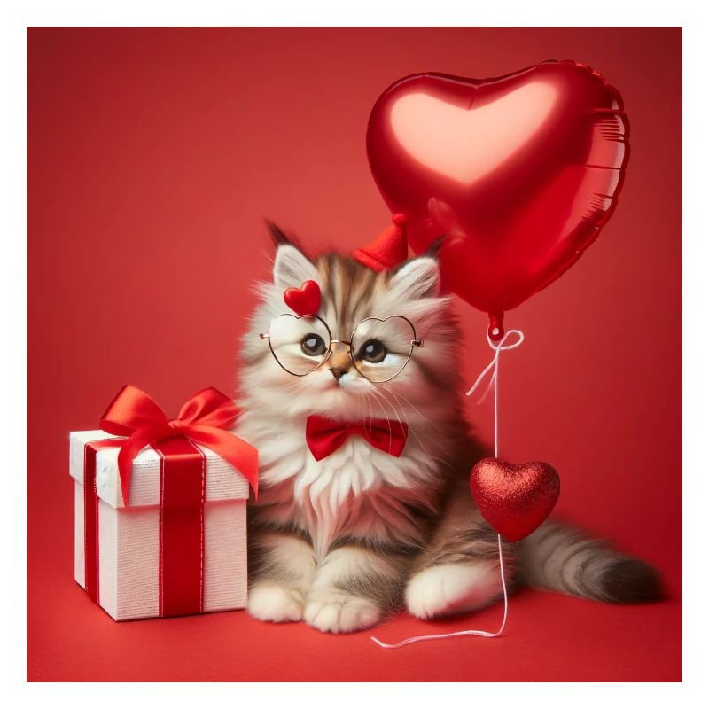 Ein süßes Kätzchen - Valentinstag