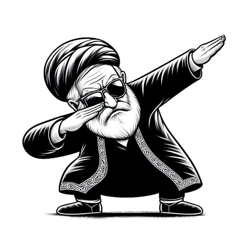 Akhound faisant du dab - Iran