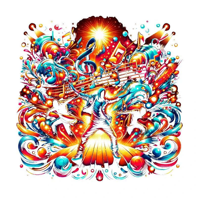 Rhythmic Bliss: Dynamic Music & Dance Art