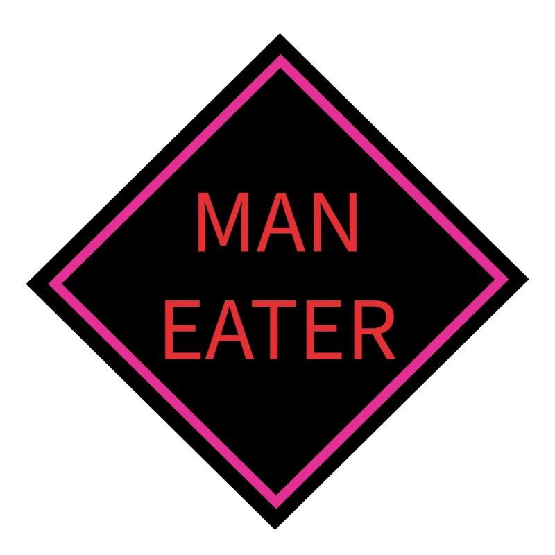 Man Eater Warning Sign