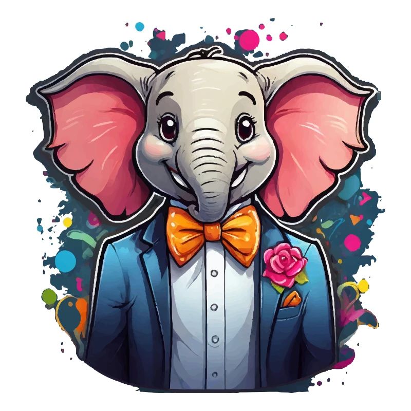 Funny Comic Elephant