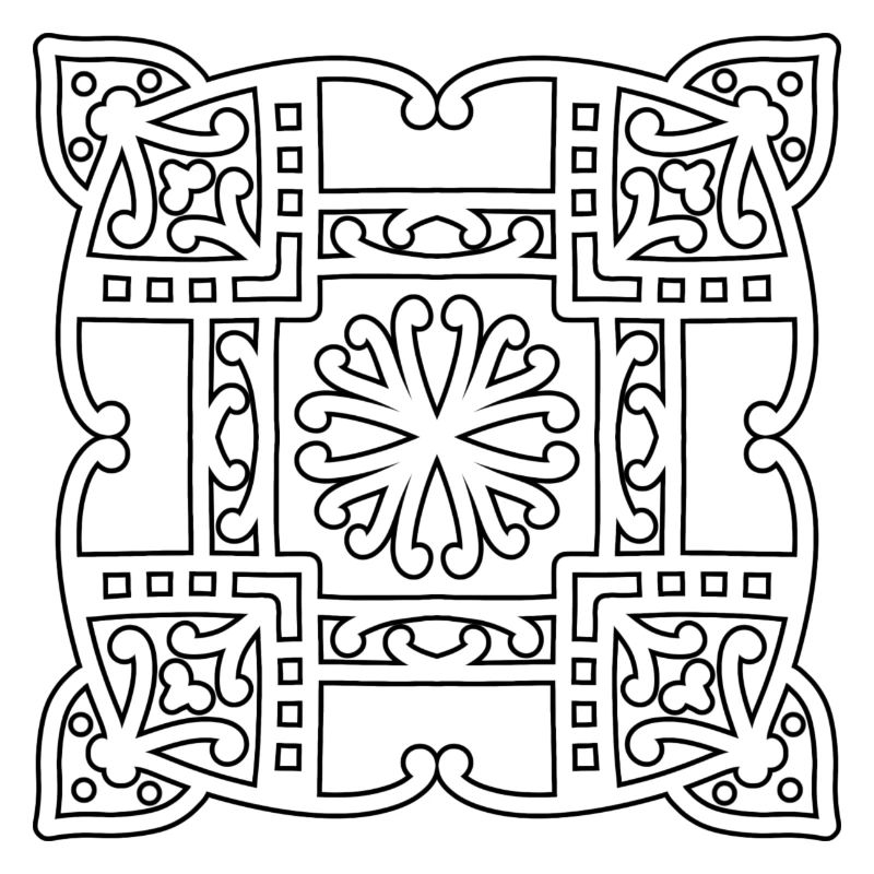Mandala carré