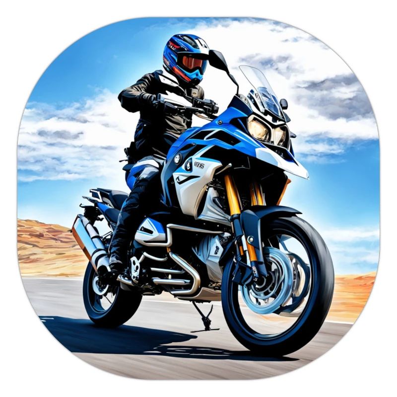 Motorcycle under blue sky
