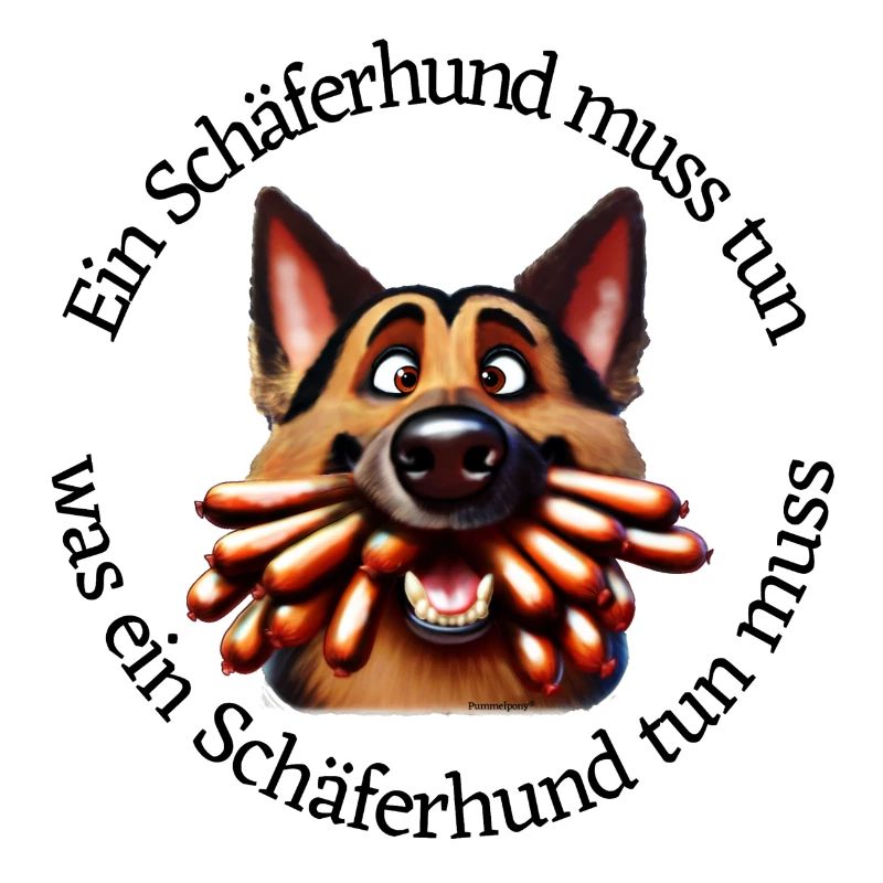 Nimmersatt Schäferhund
