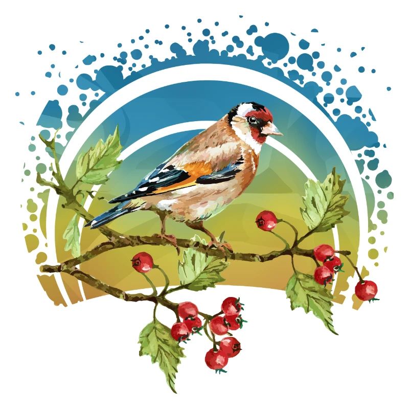 Bunter Vogel