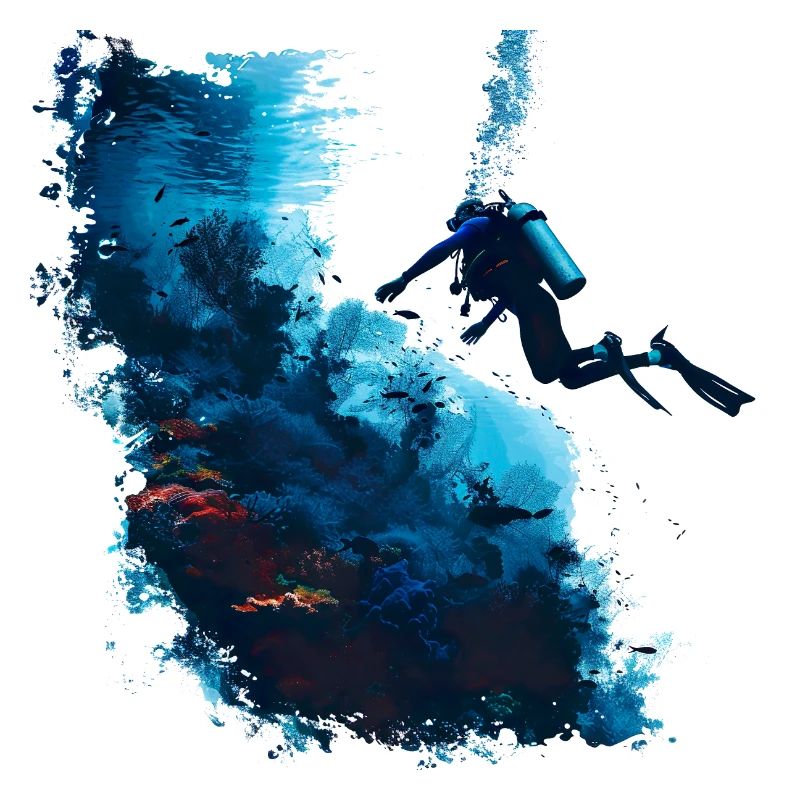 Tauchen, ein Unterwasser-Abenteuer