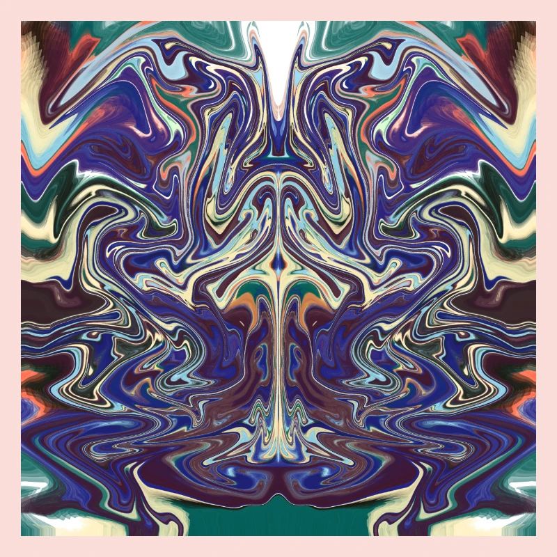 Abstract with a bull pattern