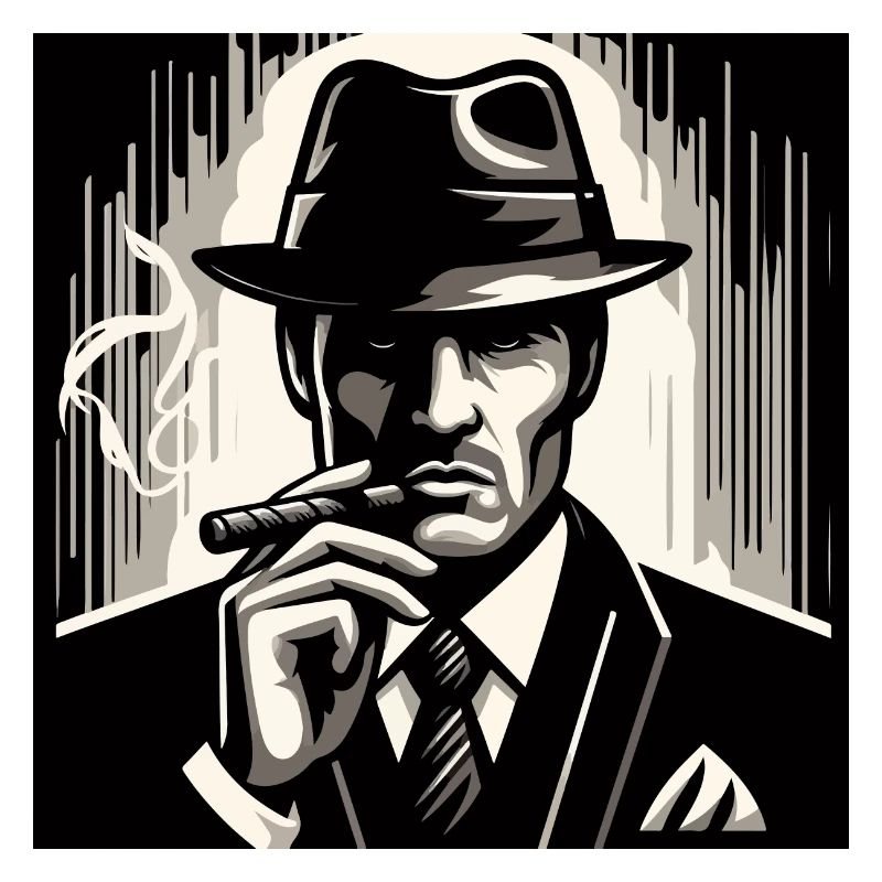 Mysterious man with a cigar