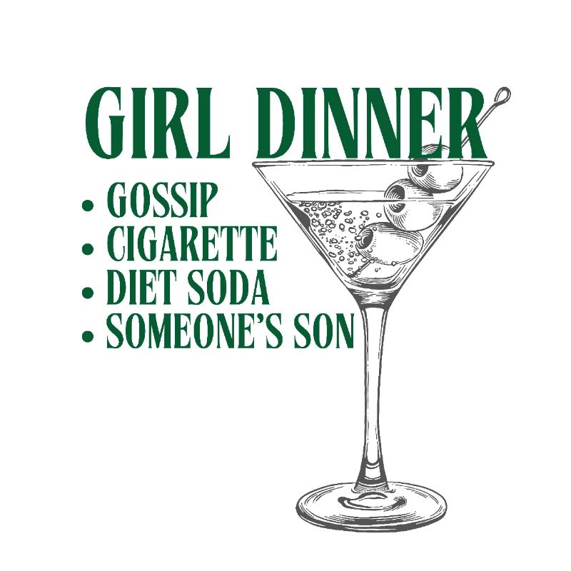 Fille Dîner Vert