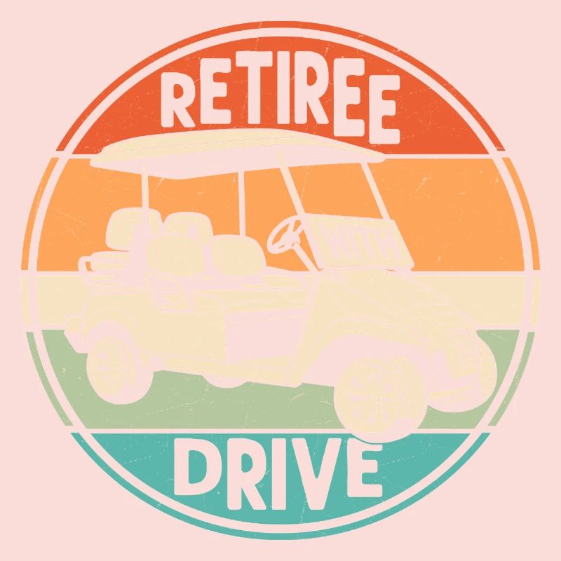 Retiree With Drive Golf Golfer