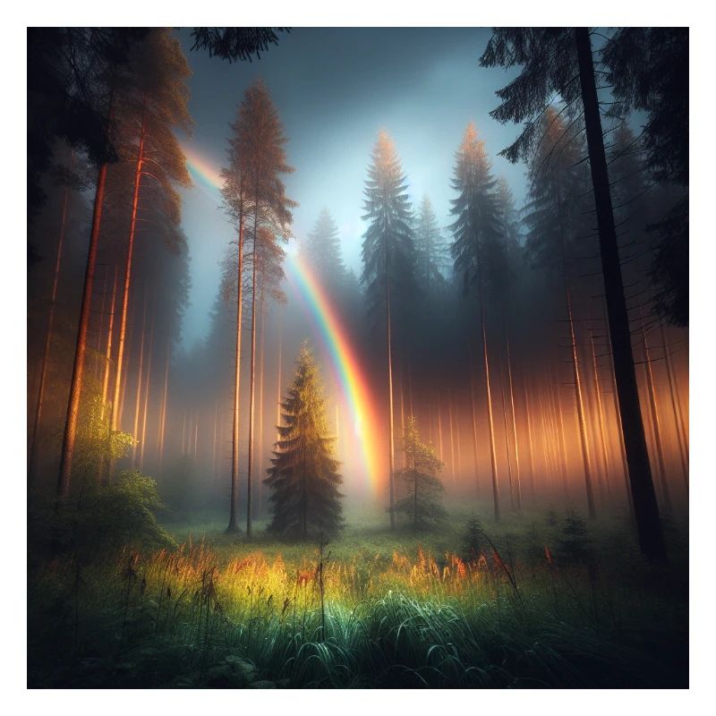 Regenbogen Wald
