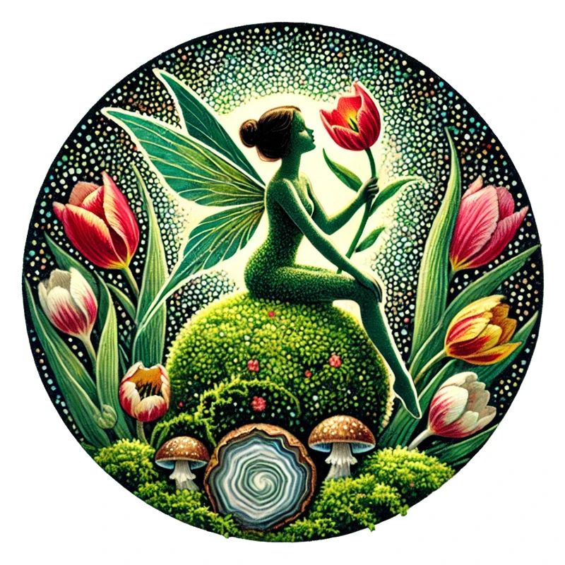 Tulips Spring Moss Fairy
