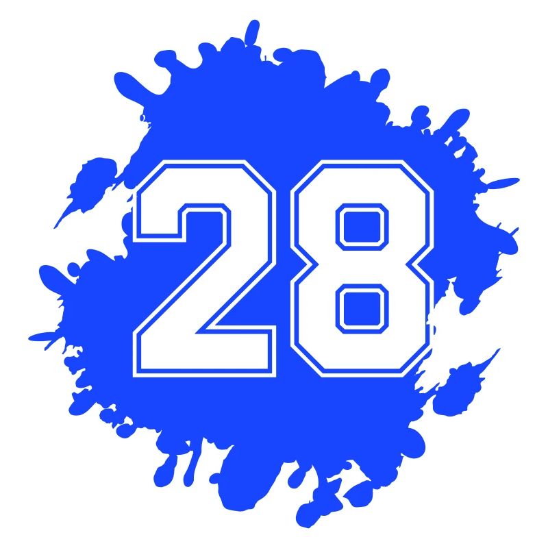 28 blobs