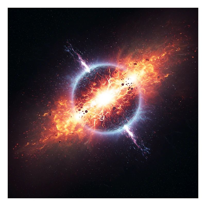 Kosmischer Orbit Kunstdruck