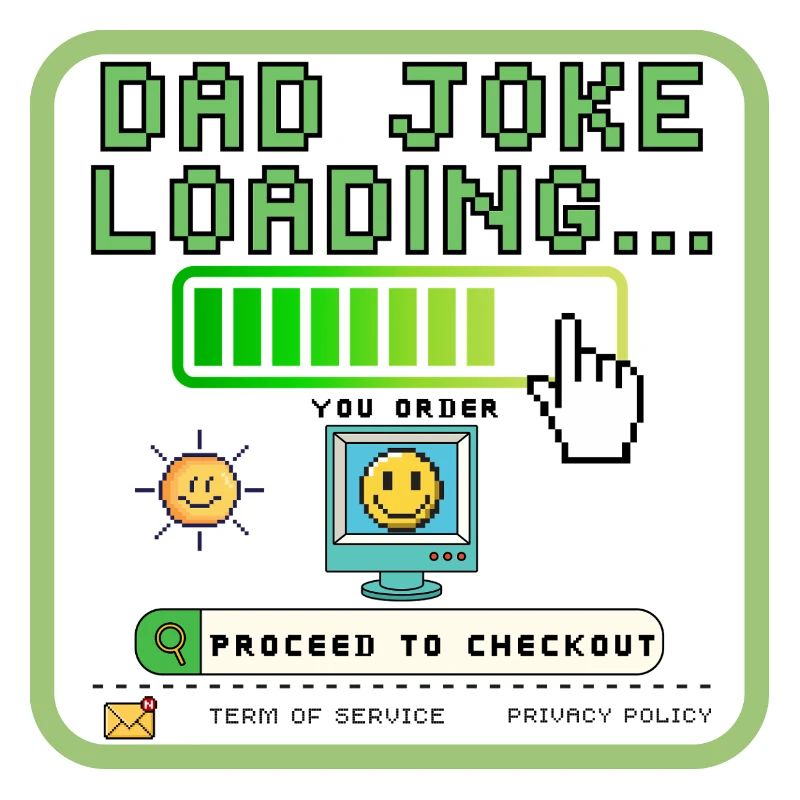 Humorous Dad Gift - 'Dad Joke Loading' T-Shirt for