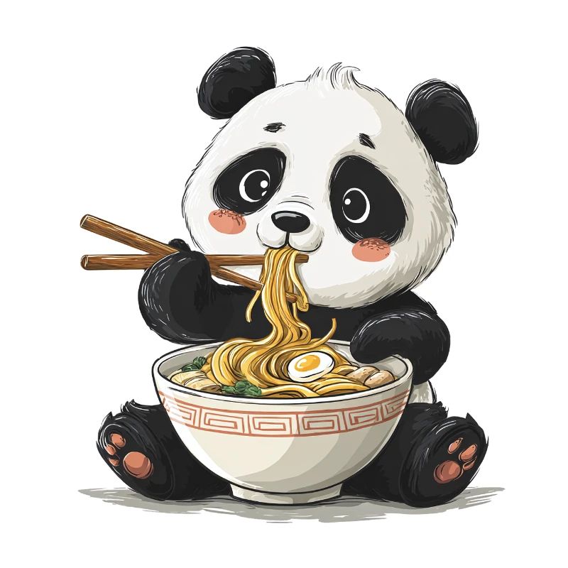 Cute Panda Ramen
