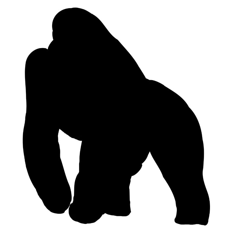 Gorilla silhouette