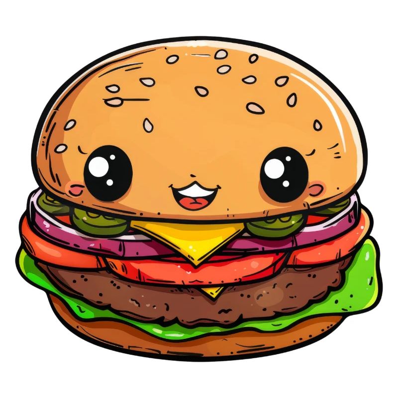 Lustiger Burger Comic
