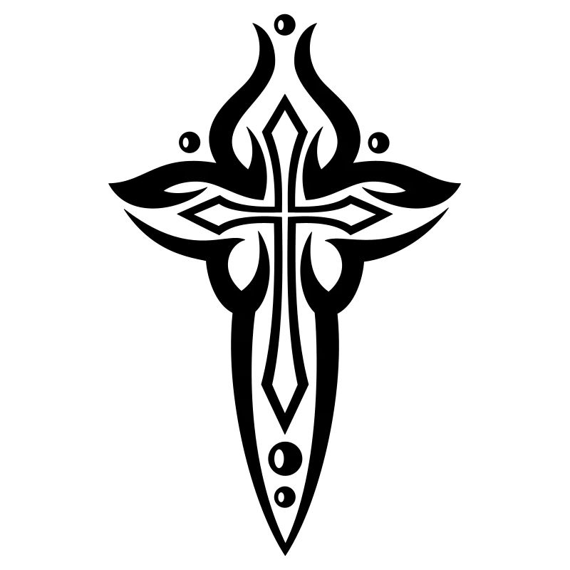 Croix, gothique, crucifix