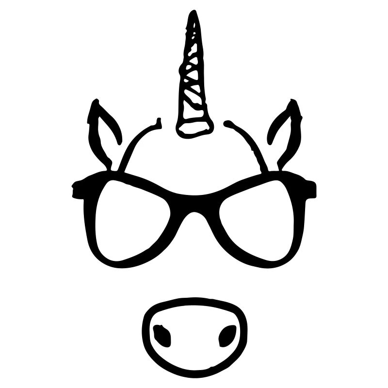 Einhorn mit Brille Geschenkidee
