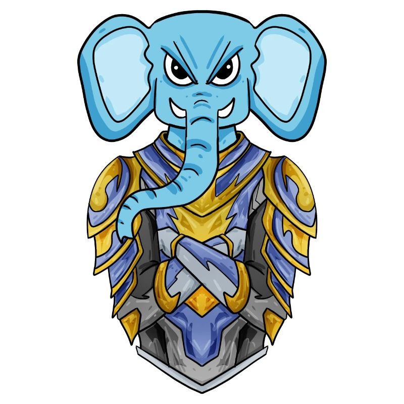 Chevalier éléphant cool