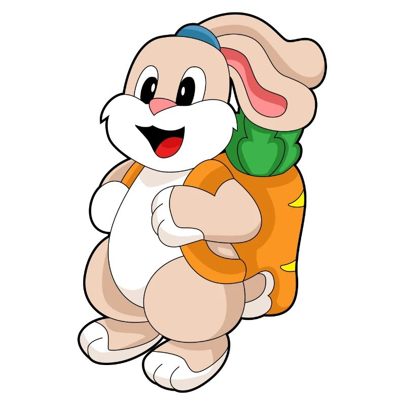 Rabbit Carrot Backpack