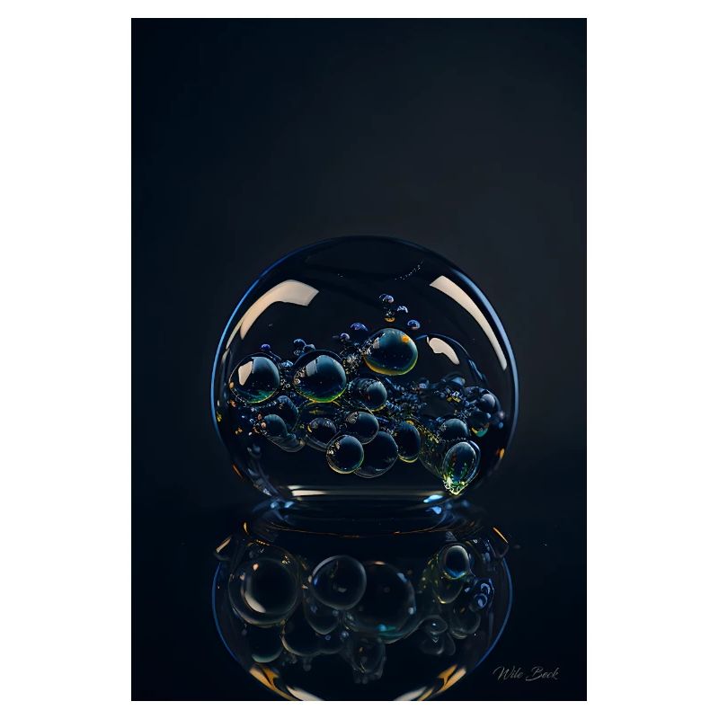 Bubbles in a bubble chrome 1