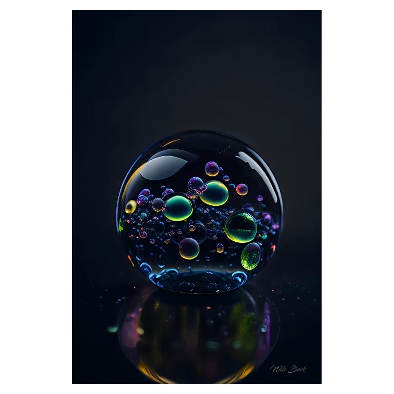 Bubbles in a bubble rainbow 1