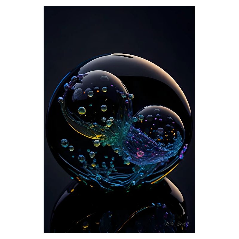 Bubbles in a bubble rainbow 2