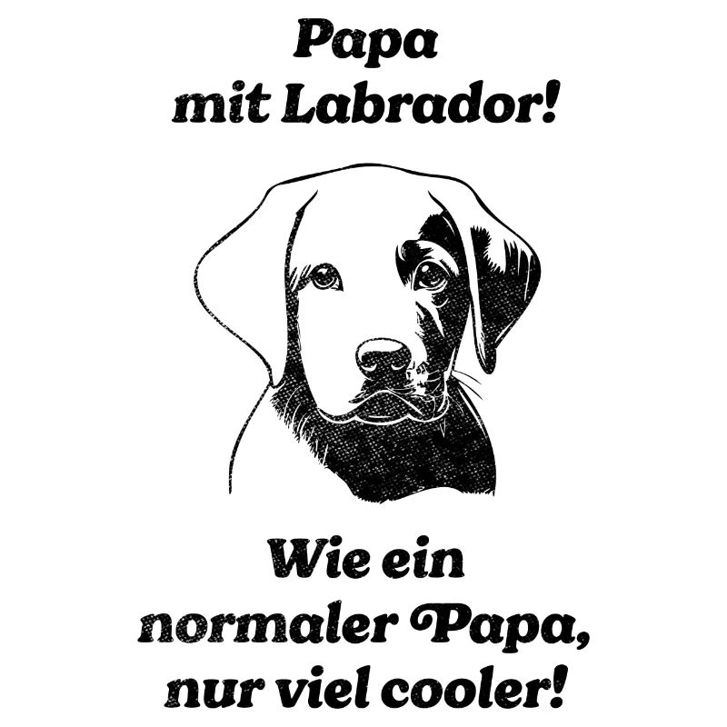 Papa mit Labrador