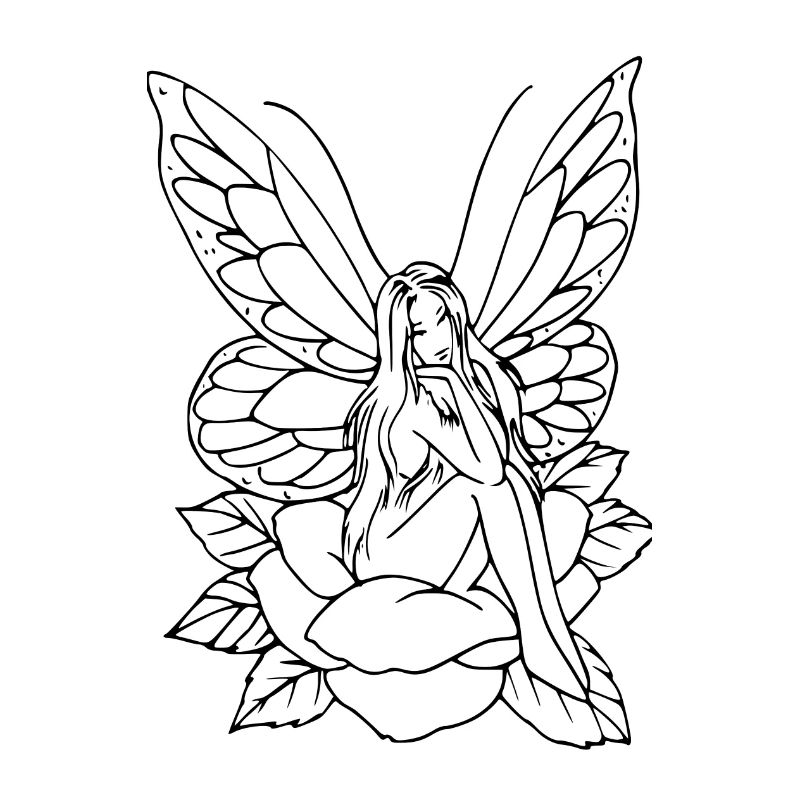 Elfe Papillon Rose