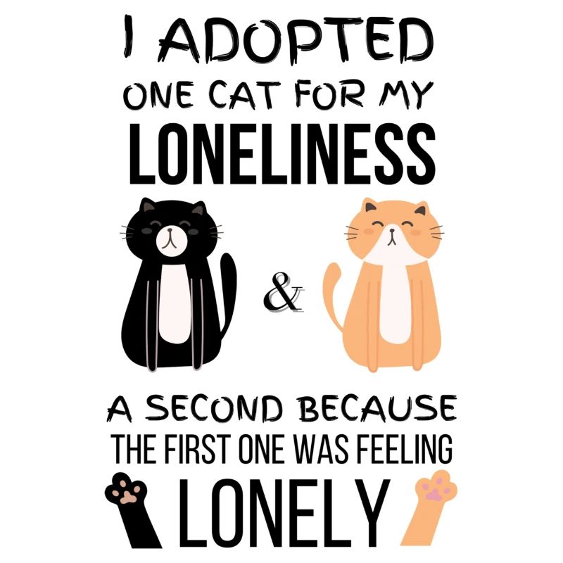 J’ai adopté un chat pour la solitude, un second parce que
