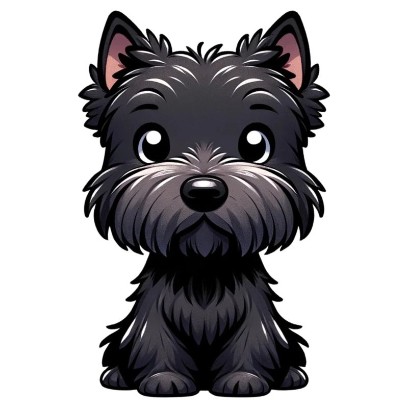 Illustration numérique d’un mignon Scottish Terrier