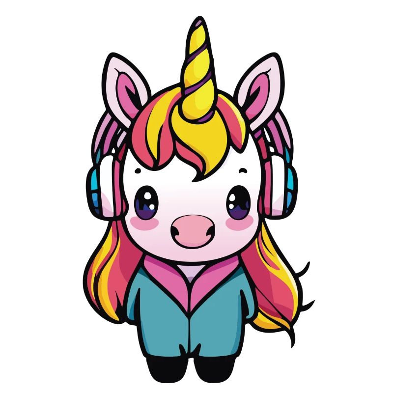 Cute Animals Einhorn 02