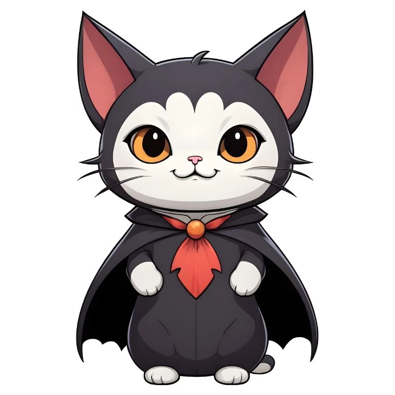 Halloween Vampire Cat