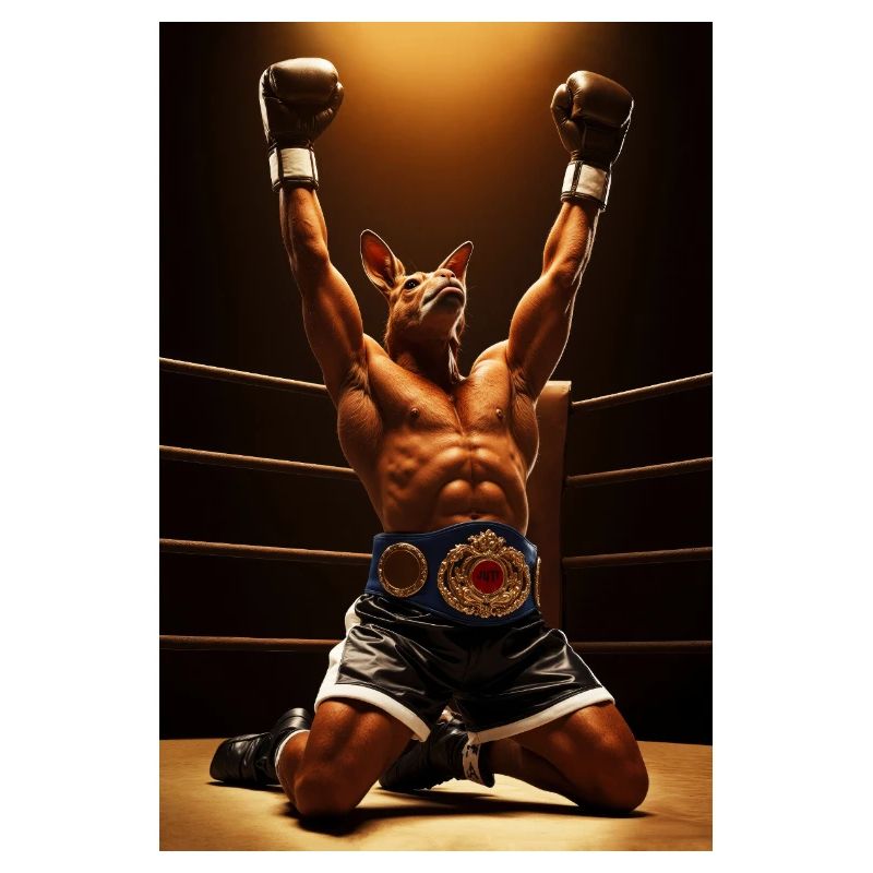 Champion Kangaroo Humanoid Boxer