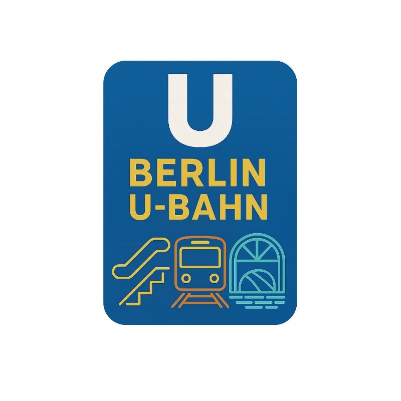 Dessin au trait de néon du U-Bahn de Berlin