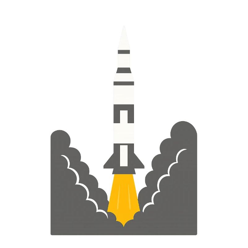 Lancement de fusée
