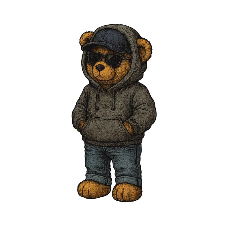 Urban Kapuzenpullover Bär